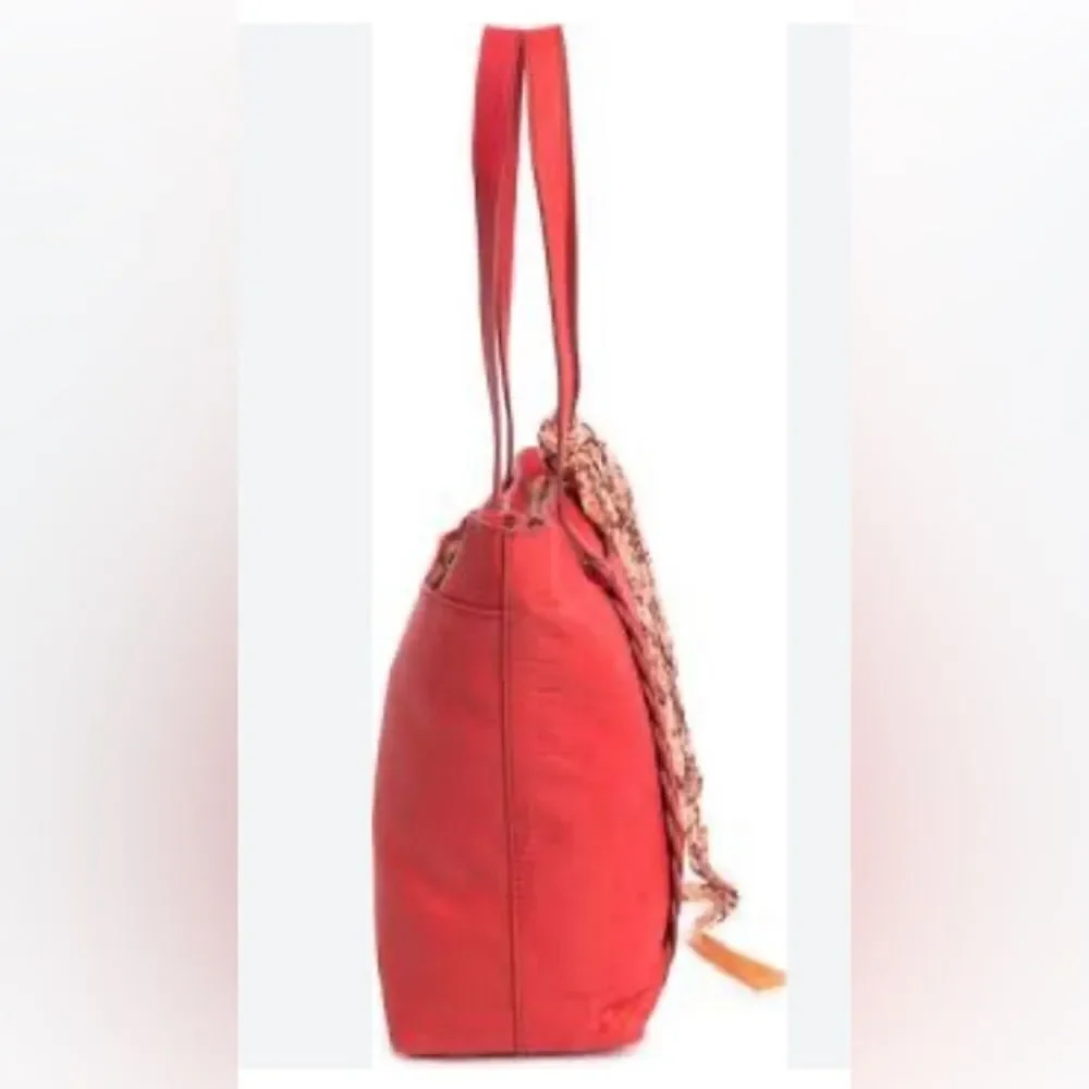 Lucky Brand Ella Leather Bohemian Tote Shoulder Bag Purse